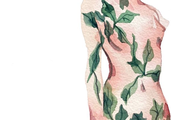[스텔라 수진, Daughter of the Forest, 2025, watercolor on paper, 31x23cm(Detail cut) 사진=초이앤초이 갤러리 쾰른, 작가 제공]